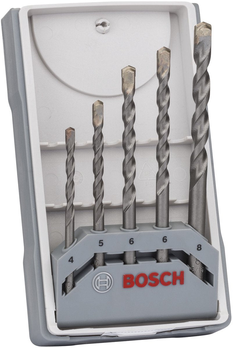 Bosch - Set di punte per calcestruzzo da 5 pezzi cyl-3 4; 5; 6; 6; 8 mm