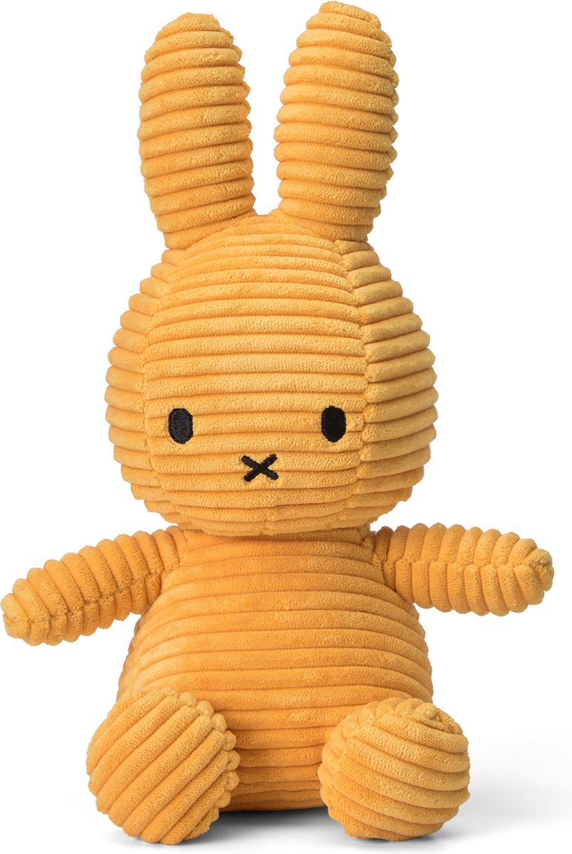 Giochi bon ton Miffy - eco velluto a coste giallo - 23 cm - 9