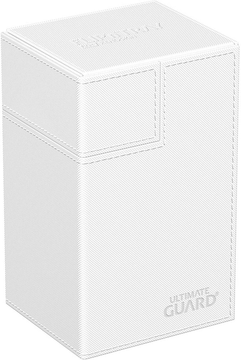 Ultimate guard flip'n'tray 80+ xenoskin - cajas de tarjetas blancas