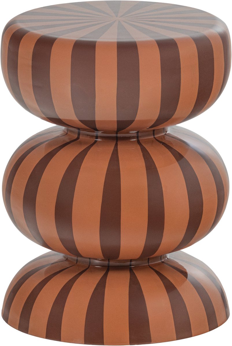 Mesa auxiliar Woood ravo - metal - rosa marrón - 46x36x36