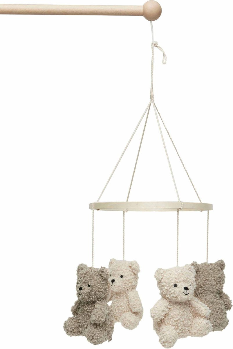 Jollein - baby baby mobiel - teddy bear olive green naturel