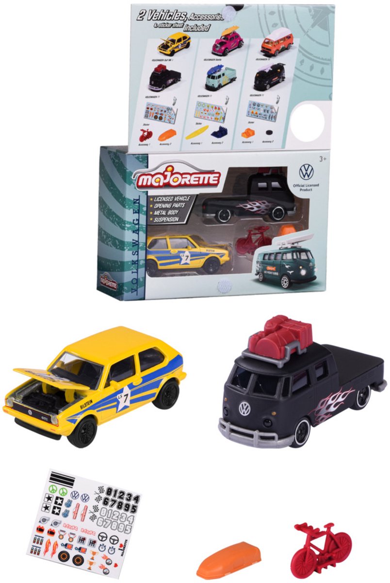 Majorette vw set da corsa originale vw golf t1