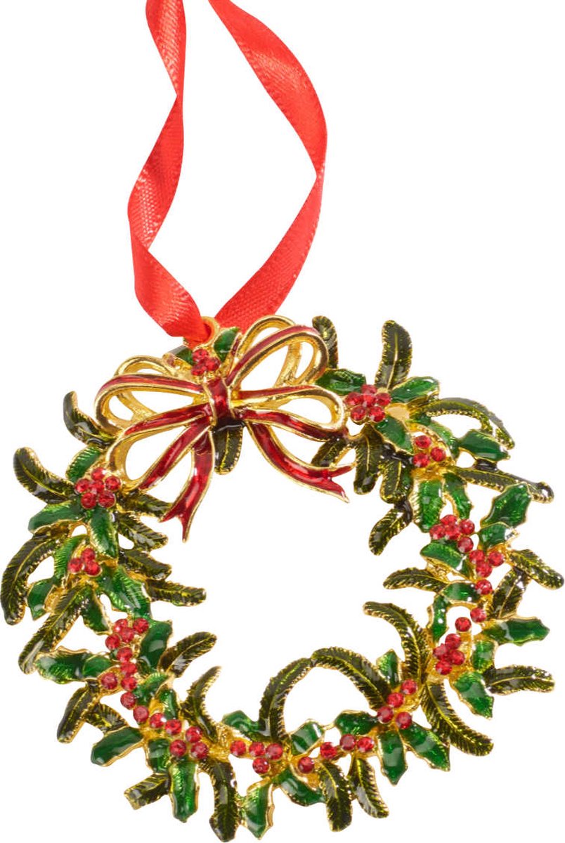 Villeroy boch winter collage accessoires metallhanger xmas krans d: 9 cm