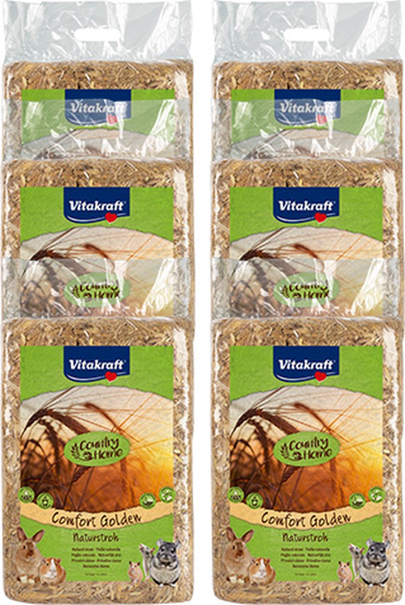 Vitakraft comfort golden stro - 6x1 kg