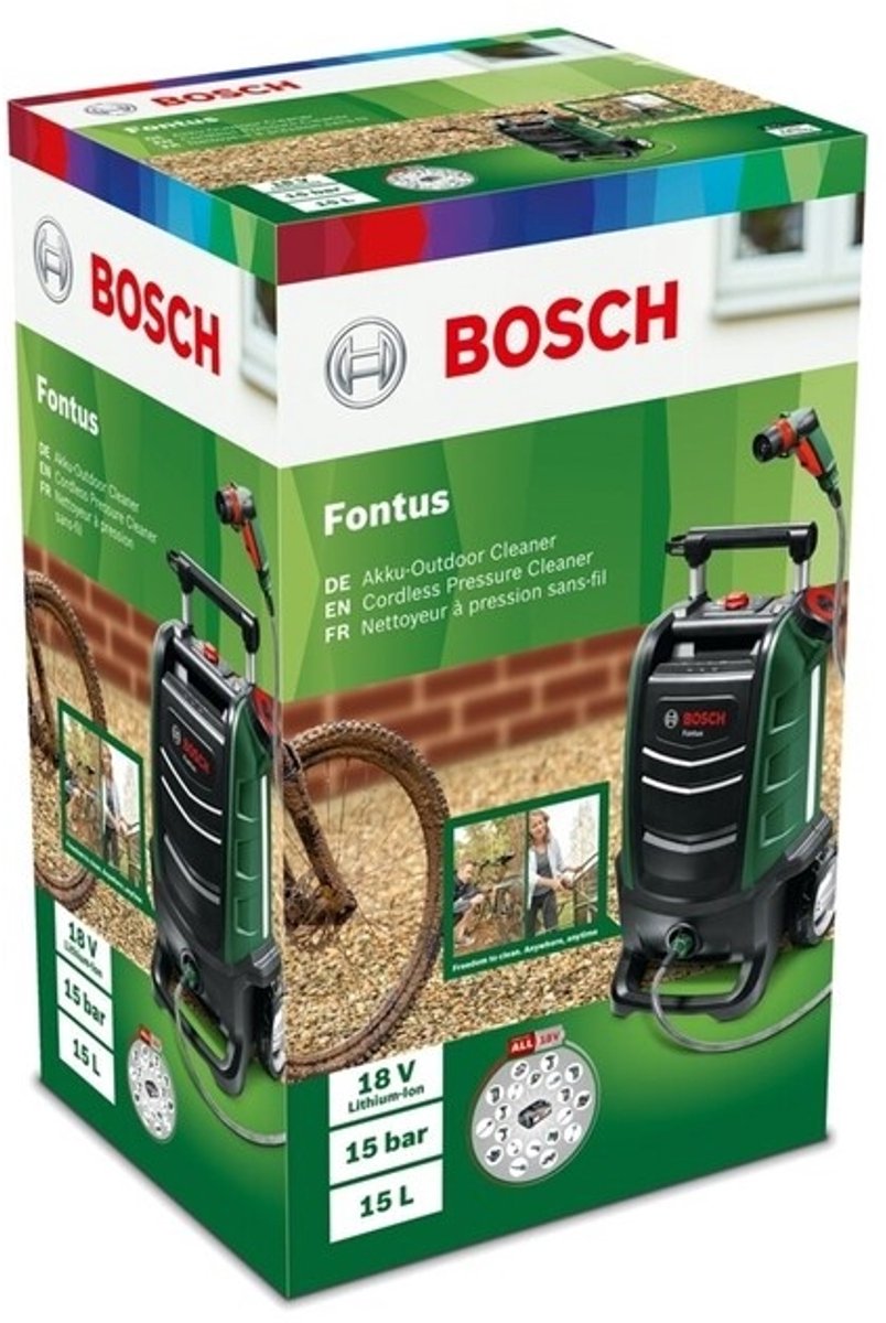 Idropulitrice Bosch Fontus - senza batteria 18v e caricabatterie