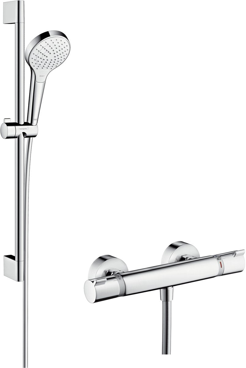 Set de renovación hansgrohe croma s vario - 90 cm - ecostat comfort - termostato - control de botón selecto - cromo
