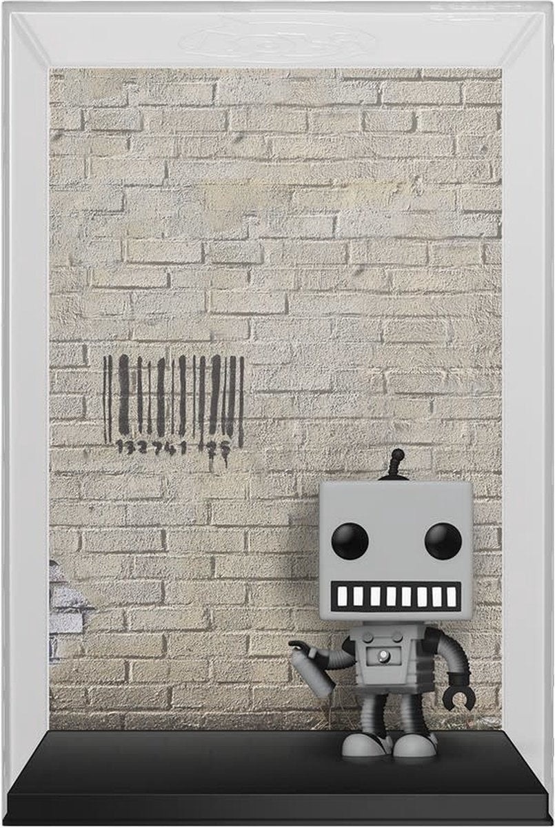 Funko brandalised verzamelfiguur art cover pop! tagging robot 9 cm grijs