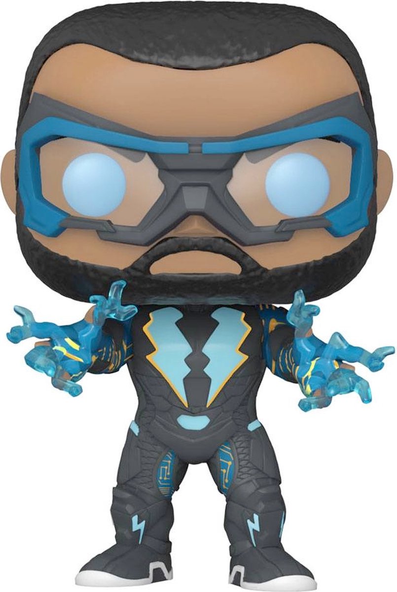 ¡Figura pop coleccionable de DC Comics Funko Black Lightning! héroes rayo negro 9 cm multicolores