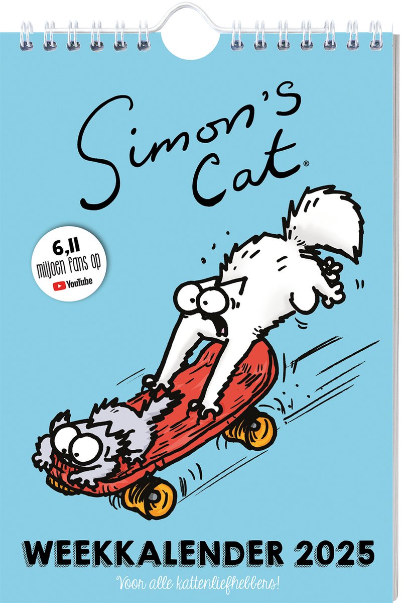 Simon's cat weekkalender 2025