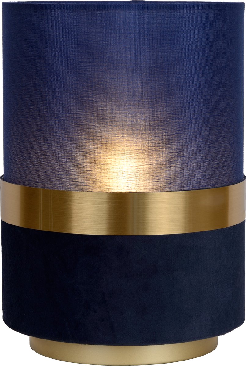 Lucide extravaganza tusse - lampada da tavolo - ø 15 cm - 1xe14 - blu