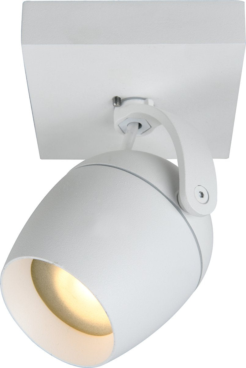 Lucide preston - plafondspot badkamer - 1xgu10 - ip44 - wit