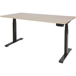 Escritorio Schaffenburg dextro plus roble lindberg negro