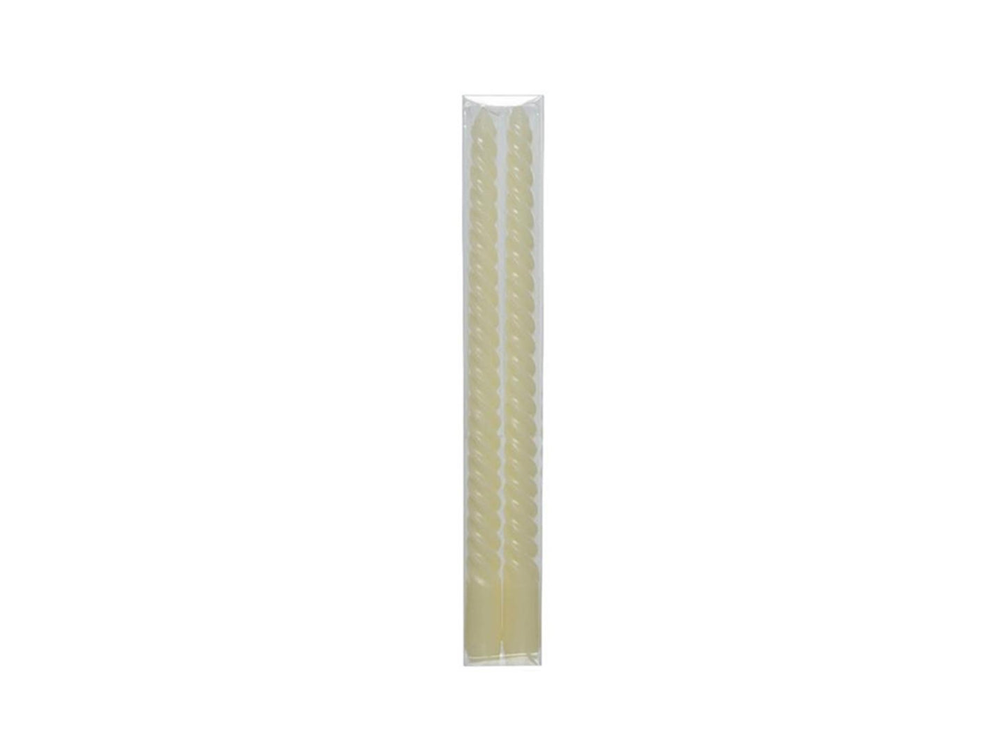 Candela Decoris twist ø2,15-h30cm set da 2 beige