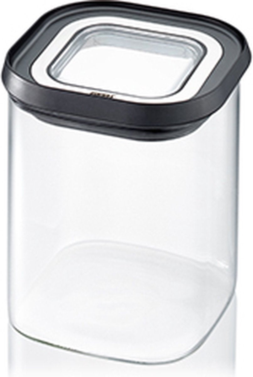 Gefu pantry voorraadbus – 900 ml – borosilicaatglas – luchtdicht stapelbaar