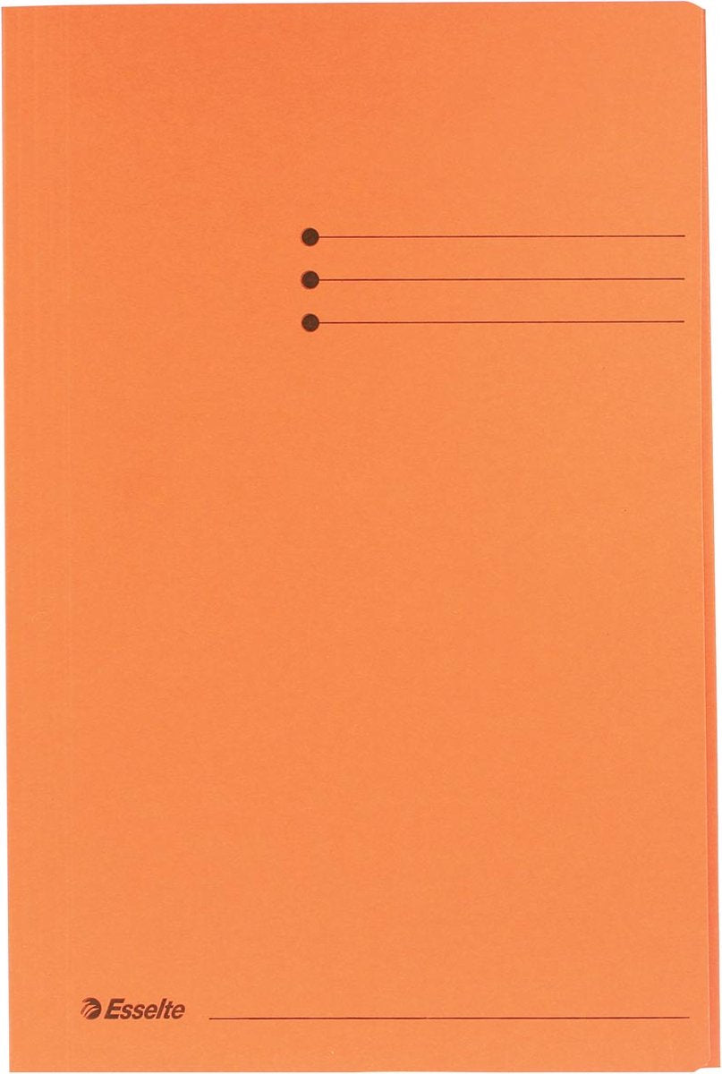 Cartella Esselte Manila a 3 lembi - folio - 50 pezzi - arancione