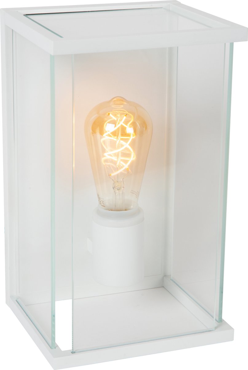 Lucide claire - aplique interior exterior - 1xe27 - ip54 - blanco