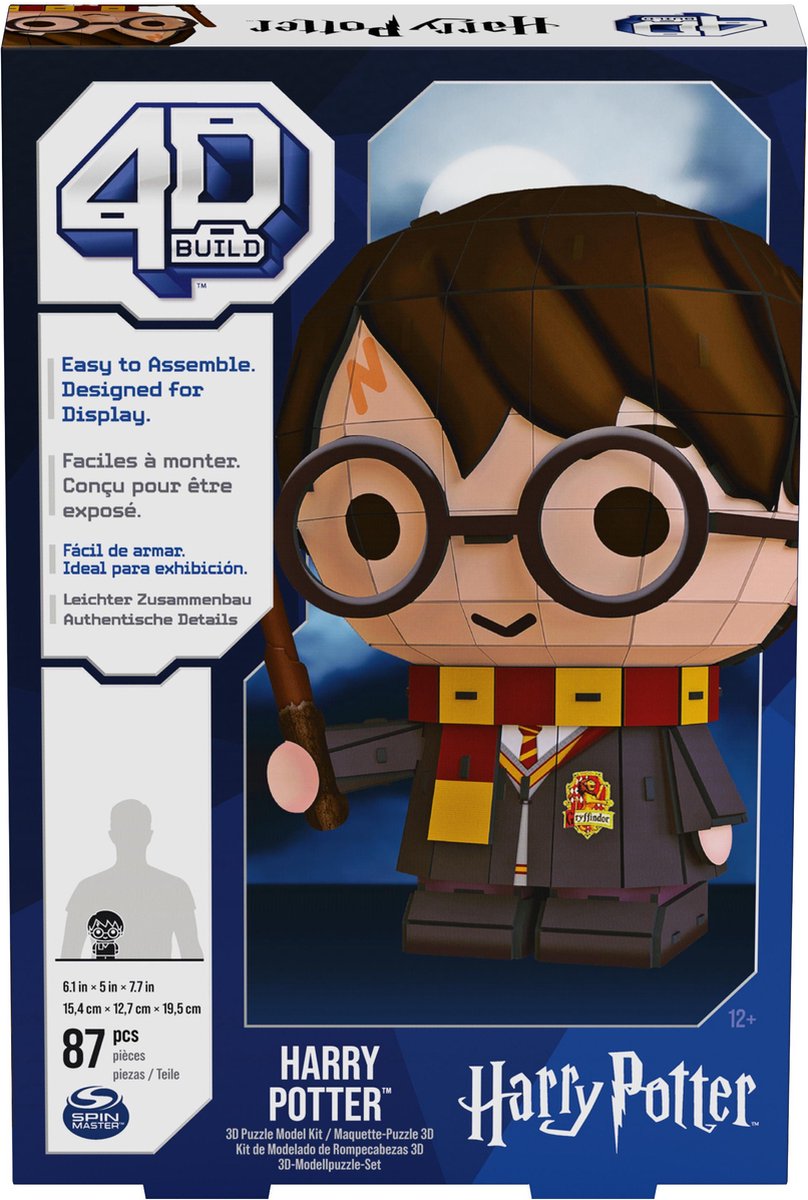 4d build harry potter - harry potter - 3d puzzel - 87 stuks - kartonnen bouwpakket