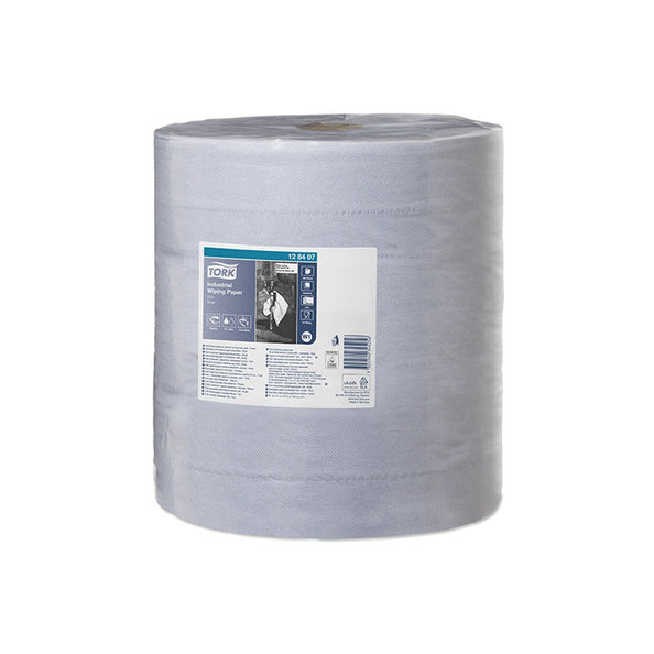 Tork rotolo di carta per pulizia industriale 3 strati blu w1 (340 m)