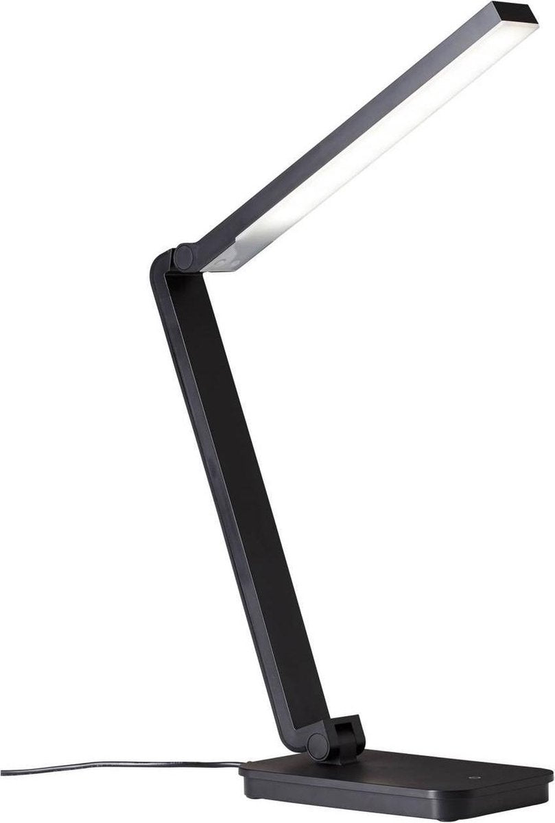Brilliant tori - lampada da scrivania - led 5w - 5000k - touchdim - dimmerabile - nera