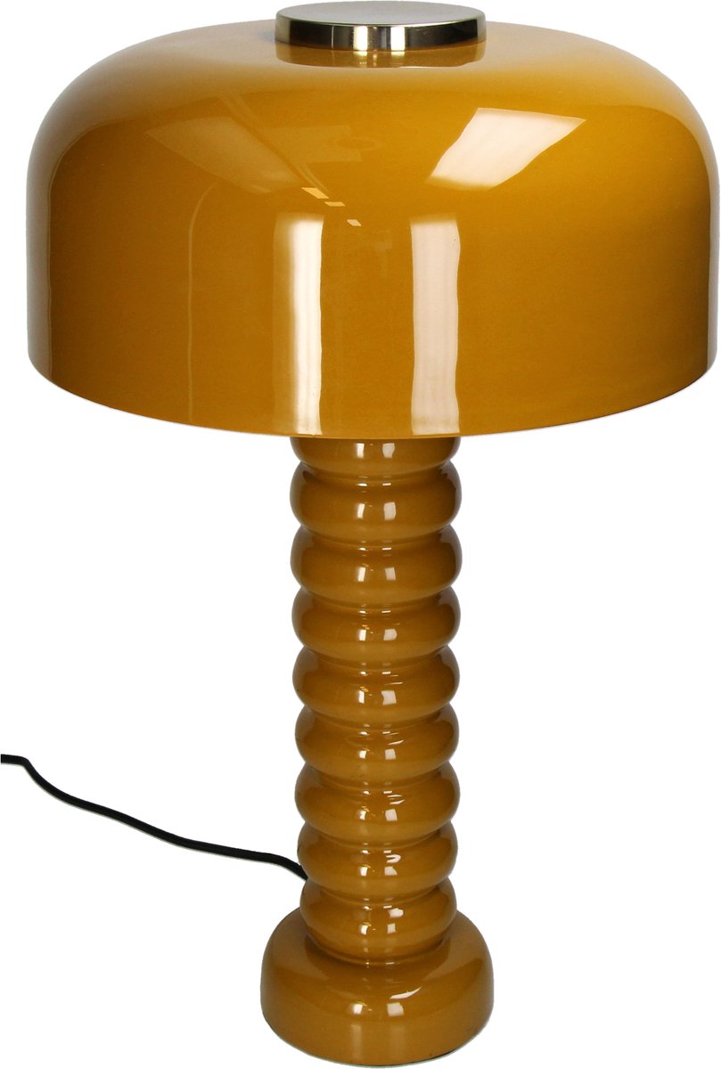 Lampada da tavolo HD in ferro senape 30x30x47,5 cm