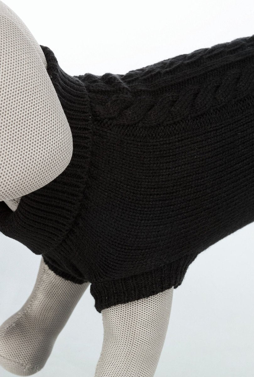 Trixie suéter para perros kenton negro - ropa para perros - 55 cm