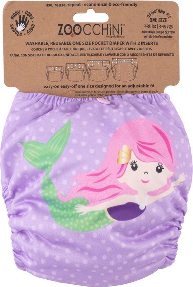 Pannolino riutilizzabile Zoocchini - Marietta la sirena