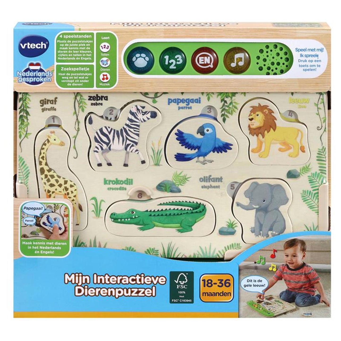 Vtech il mio puzzle di animali interattivi