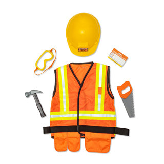 Melissa Doug Construction Operatore di ruolo da gioco di ruolo Set di costumi