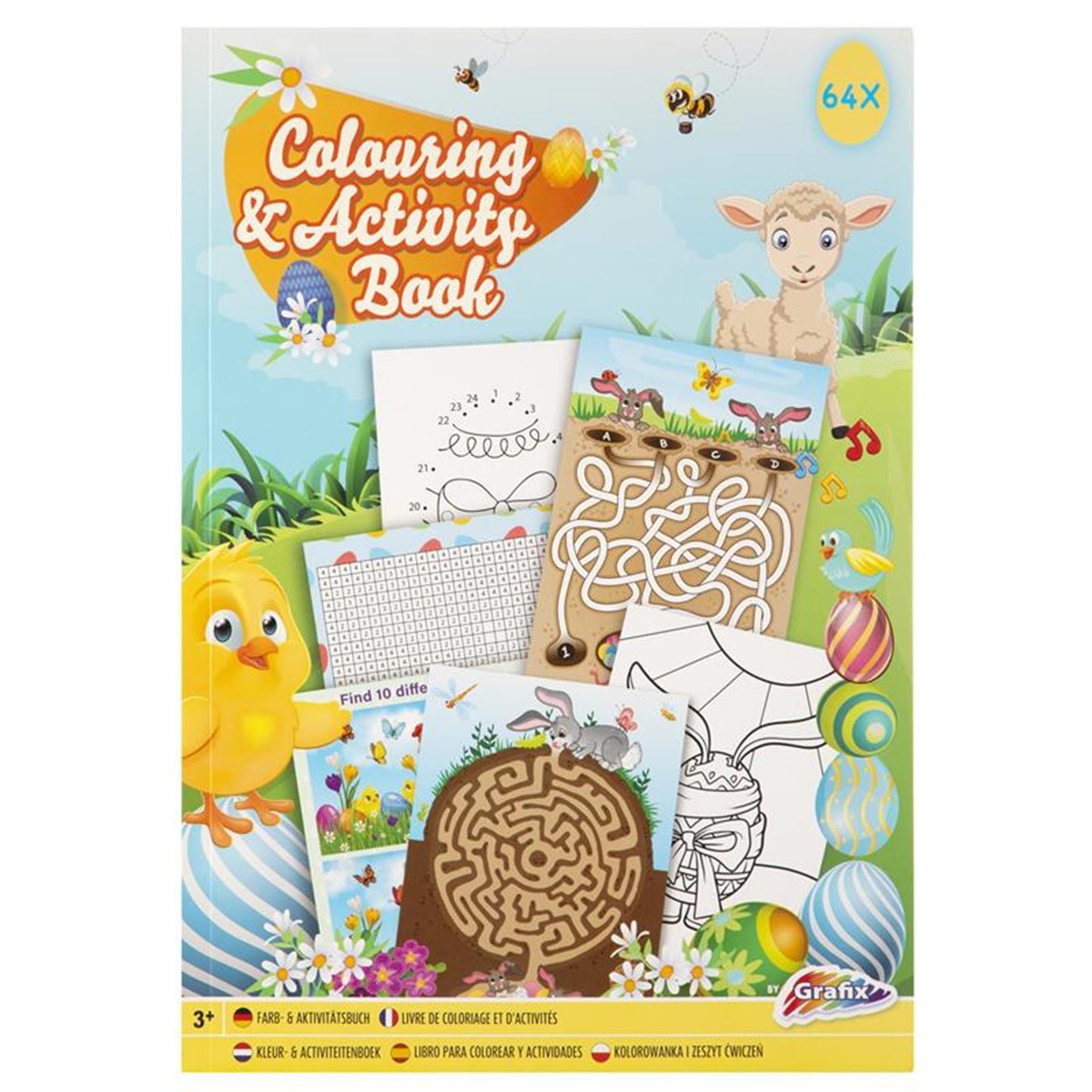 Color and Activity Book Easter, A4