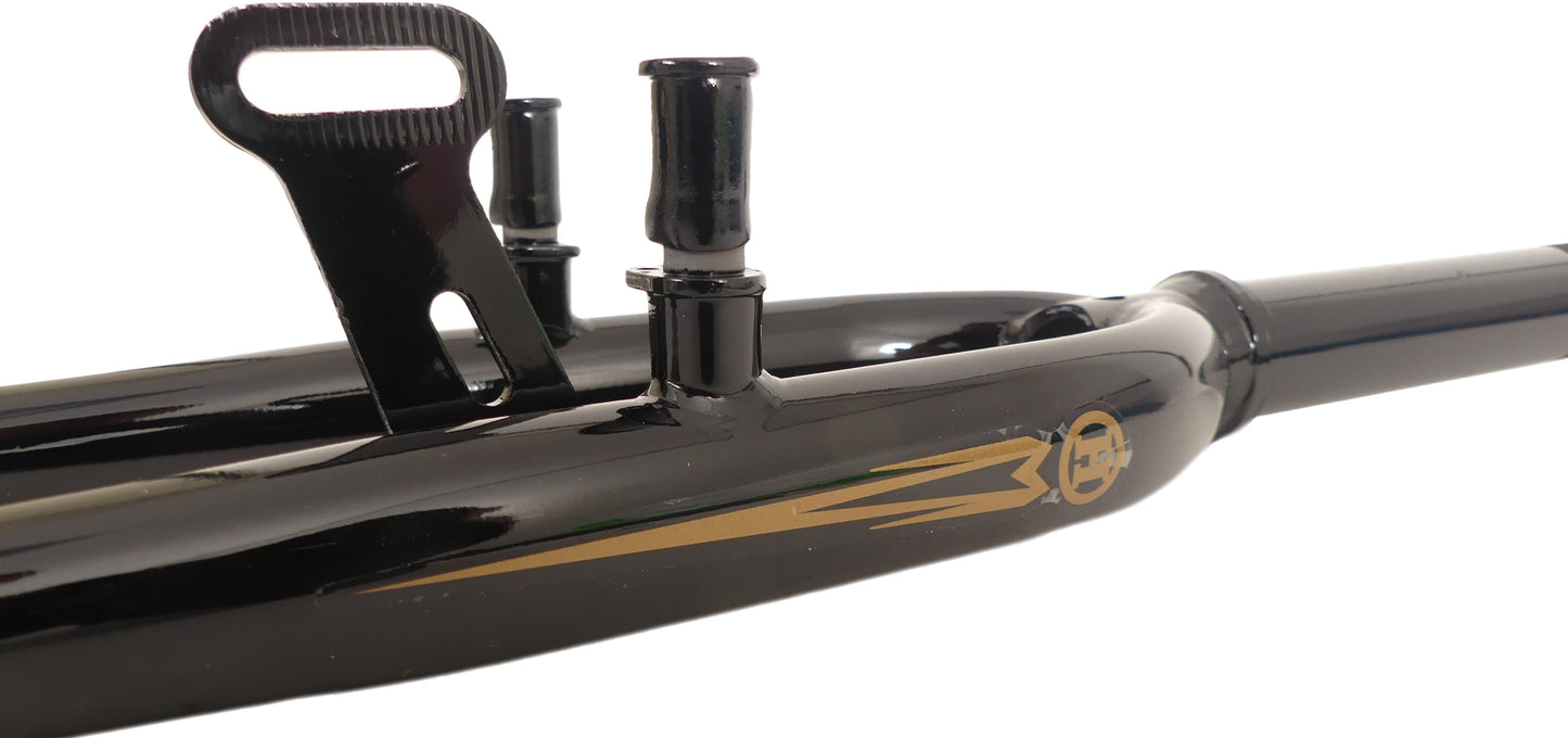 FORK HYBRID 28 con 1 1 8 FORCHIO - V -Brake Remnok e Dynamhaak - Black