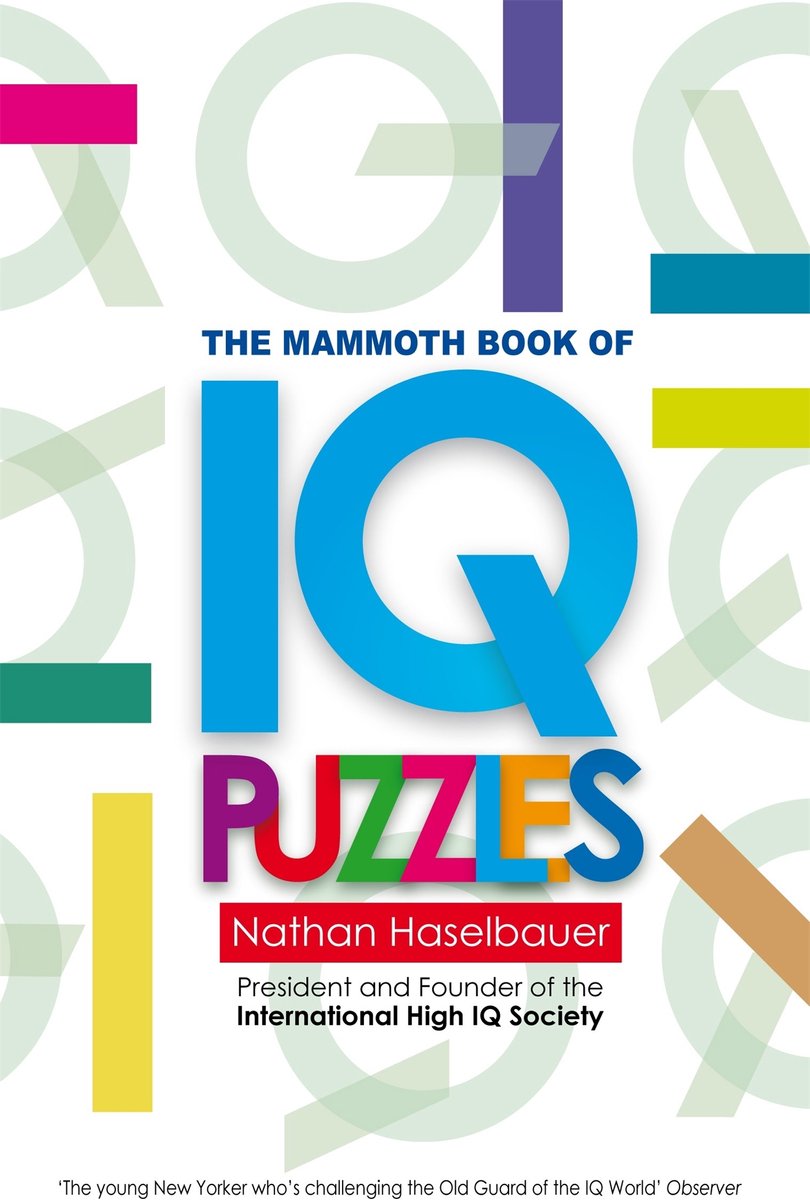 El gigantesco libro de los nuevos acertijos de coeficiente intelectual.