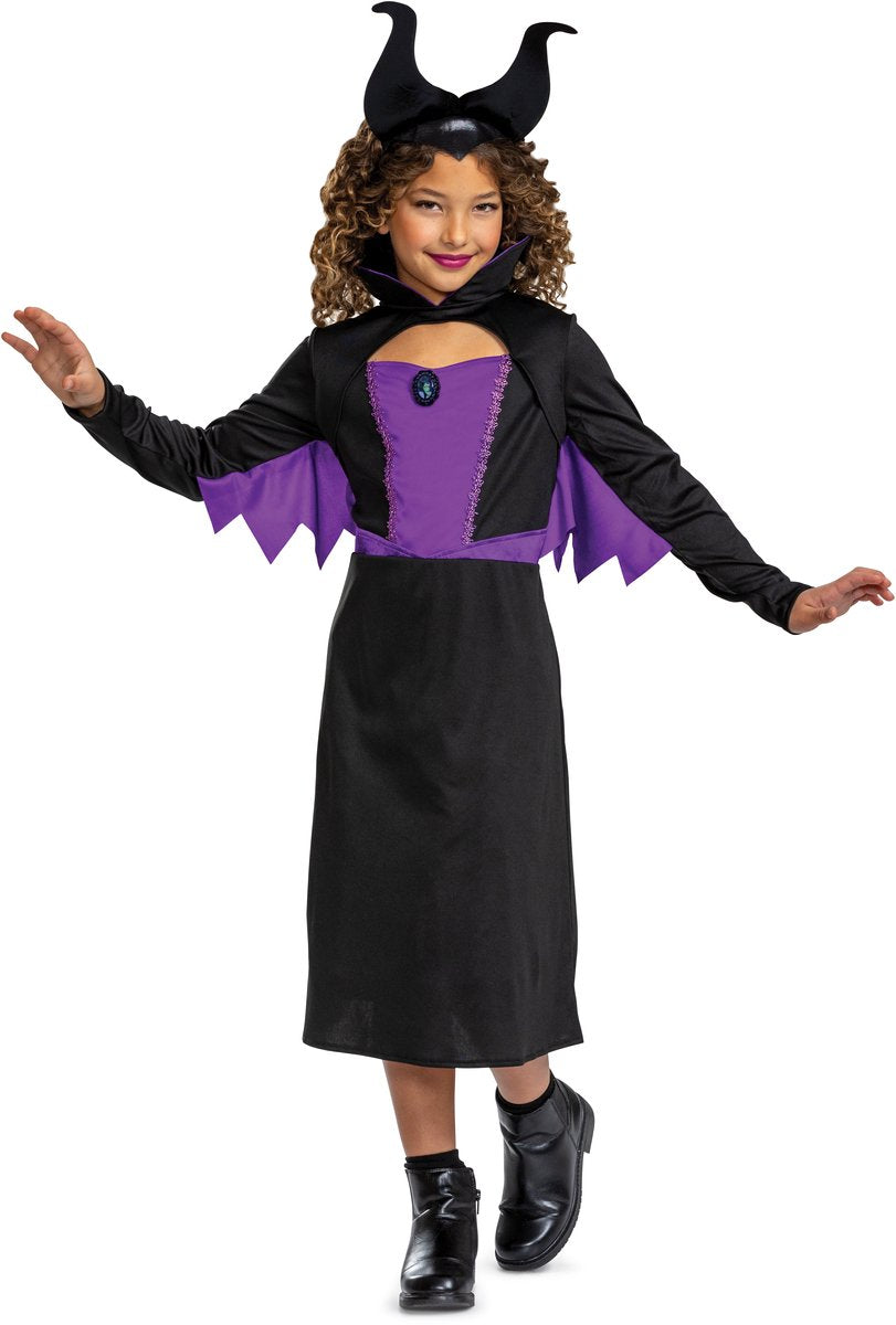 Disfraz Disney - villanos, maléfica clásico, talla s (5 - 6 años), niña