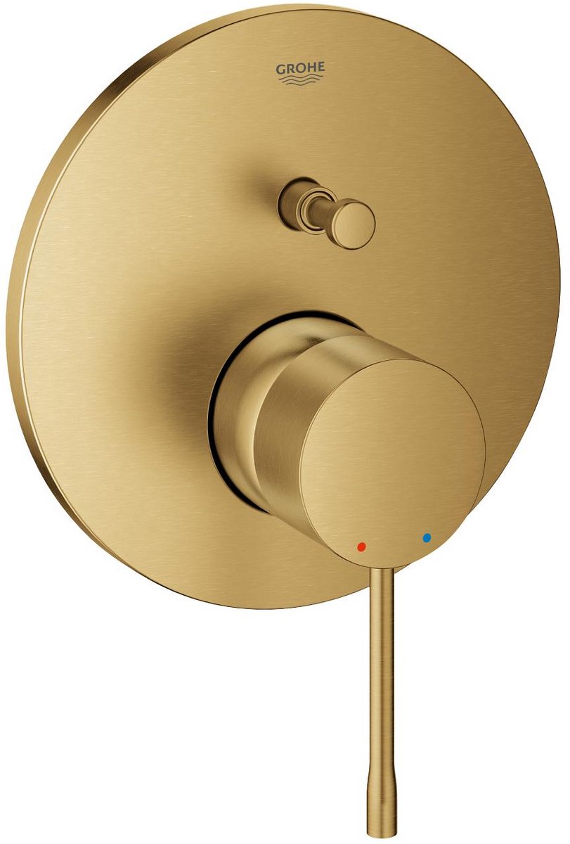 Rubinetto per doccia incasso Grohe essence - parte da superficie - 2 uscite - cool Sunrise spazzolato (oro opaco)