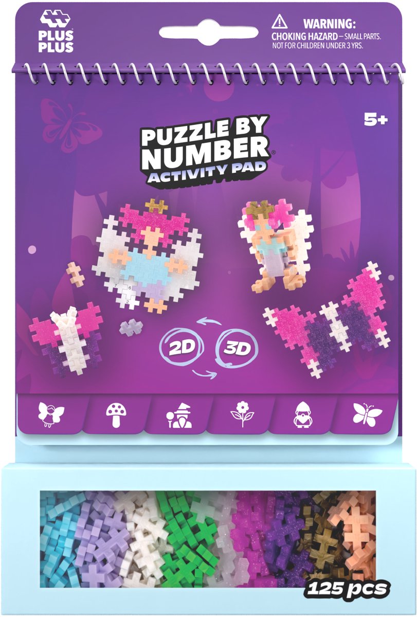 Plus plus plus-plus activity pad - enchanted forest (4348)