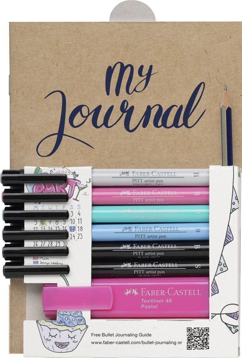 Faber-castell bullet journaling - set da 9 pezzi con guida gratuita - fc-267125