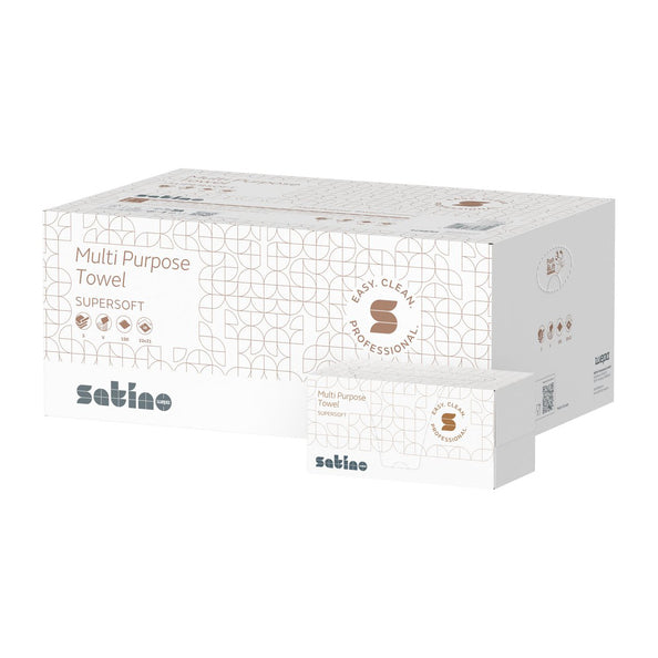 Paño multifuncional Satino en caja de 2 capas (15x 200 hojas)