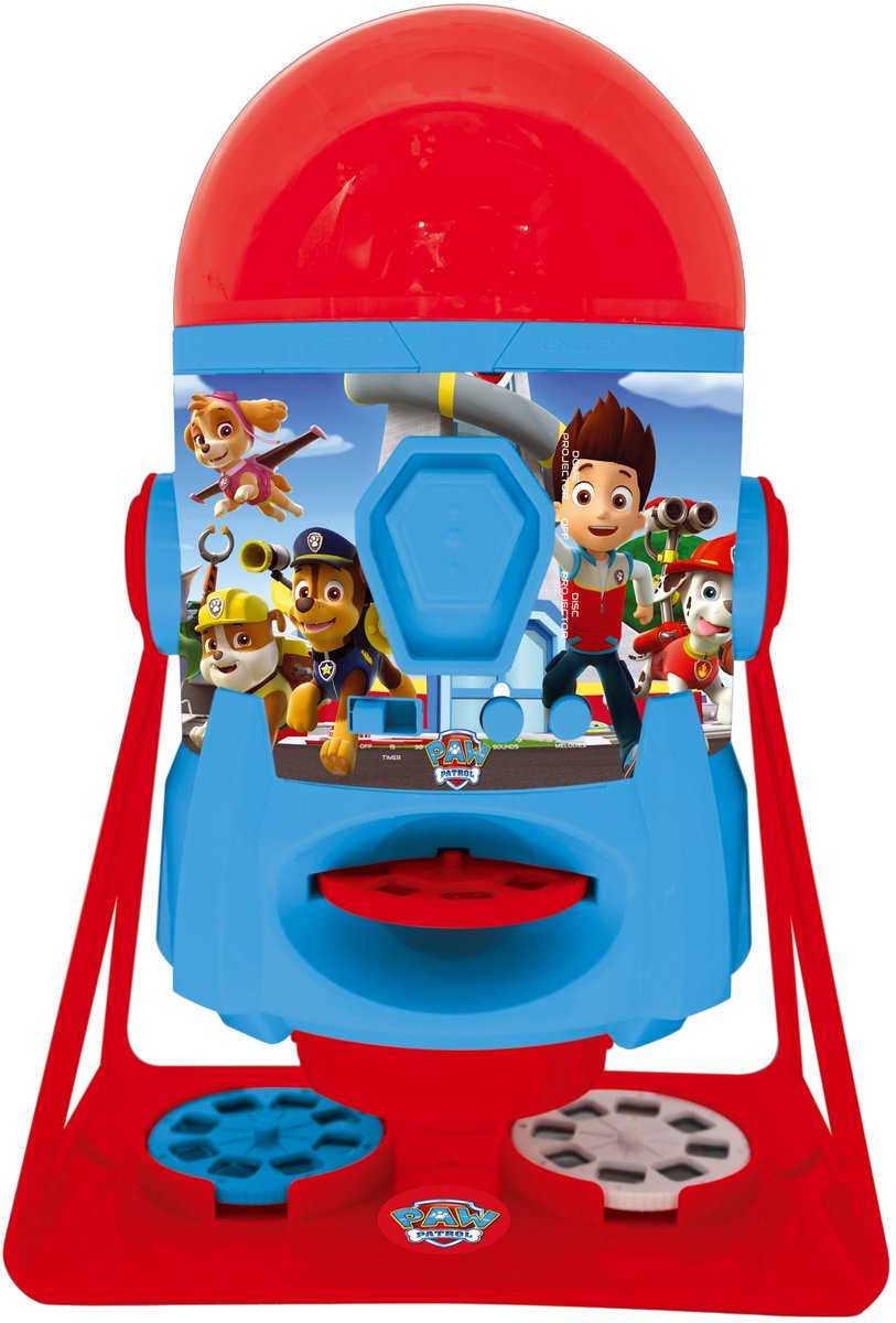 Lexibook con imágenes de Pat Patrol: proyector 360° con hijos