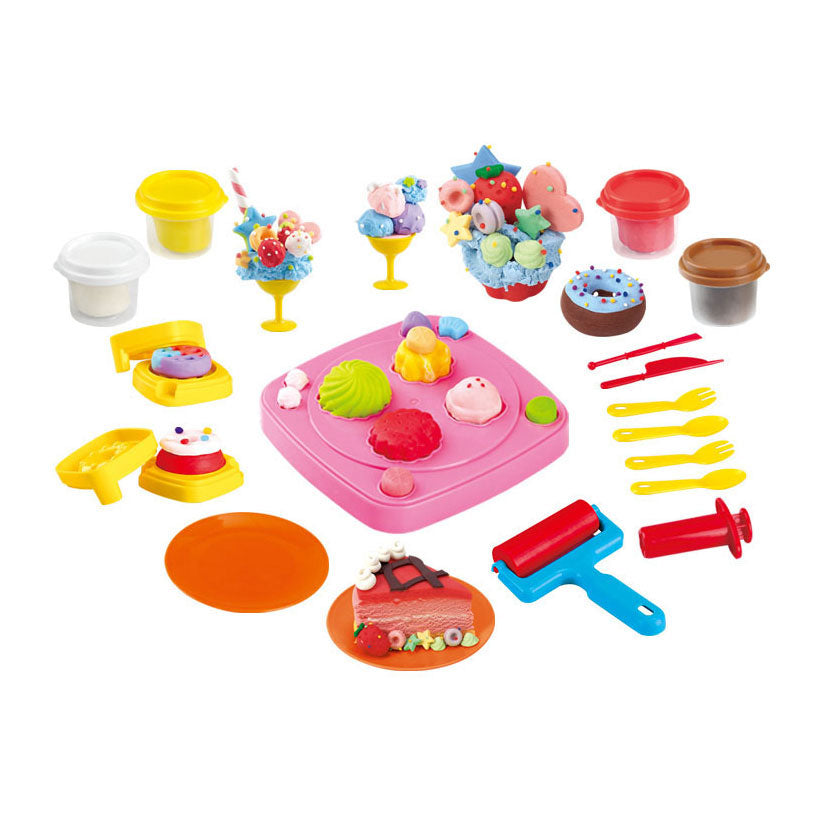 Gioca a dessert factory kleiset, 4 barattoli di argilla