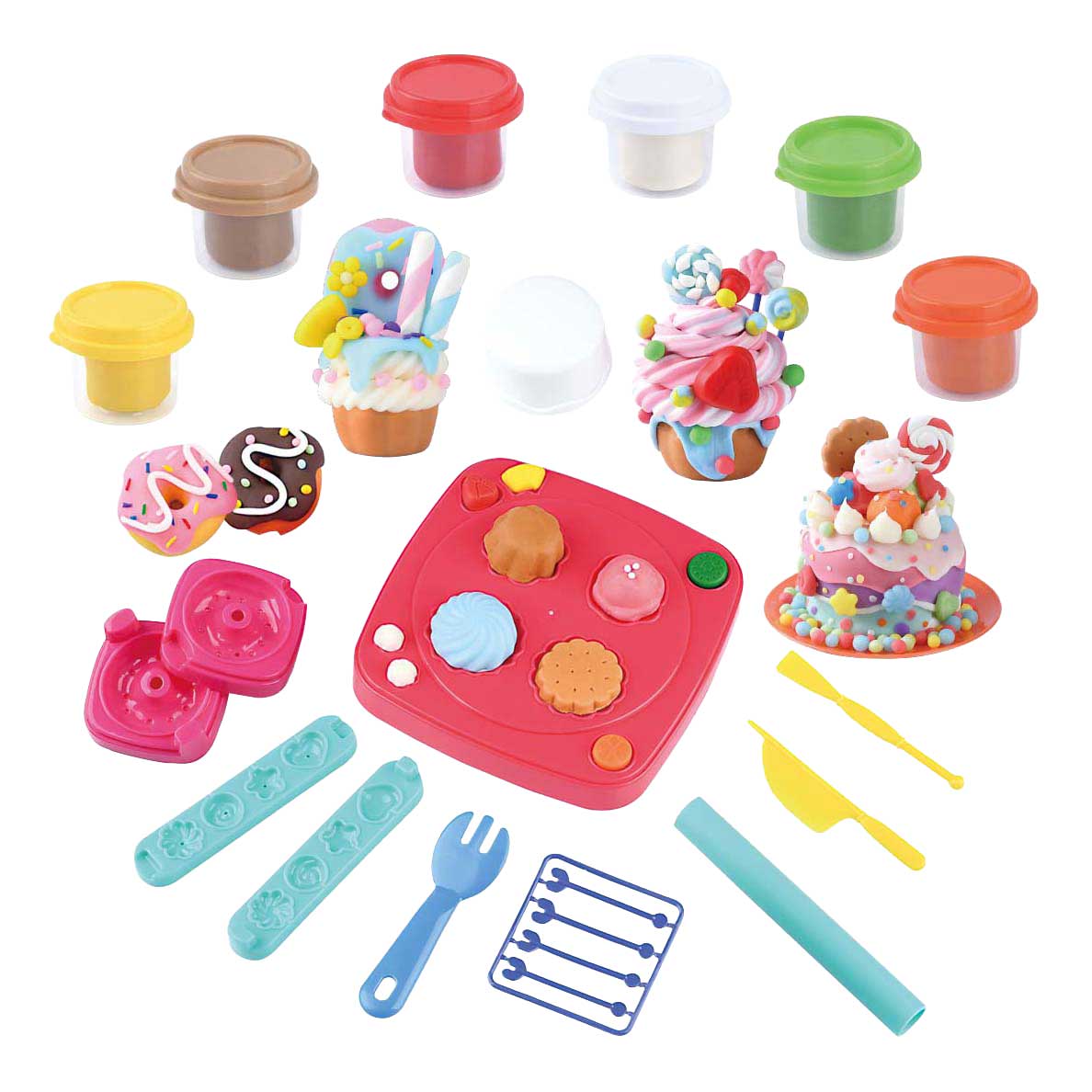 Set de arcilla para postre Playgo - 6 vasijas de barro