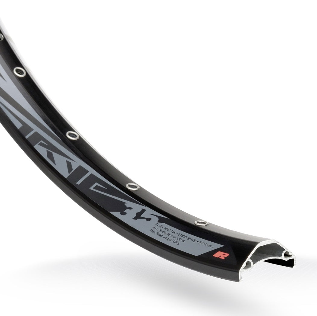 Rodi Velg Tryp 35 28 29 622 X 35C Alluminio 32 Hole Disco Nero