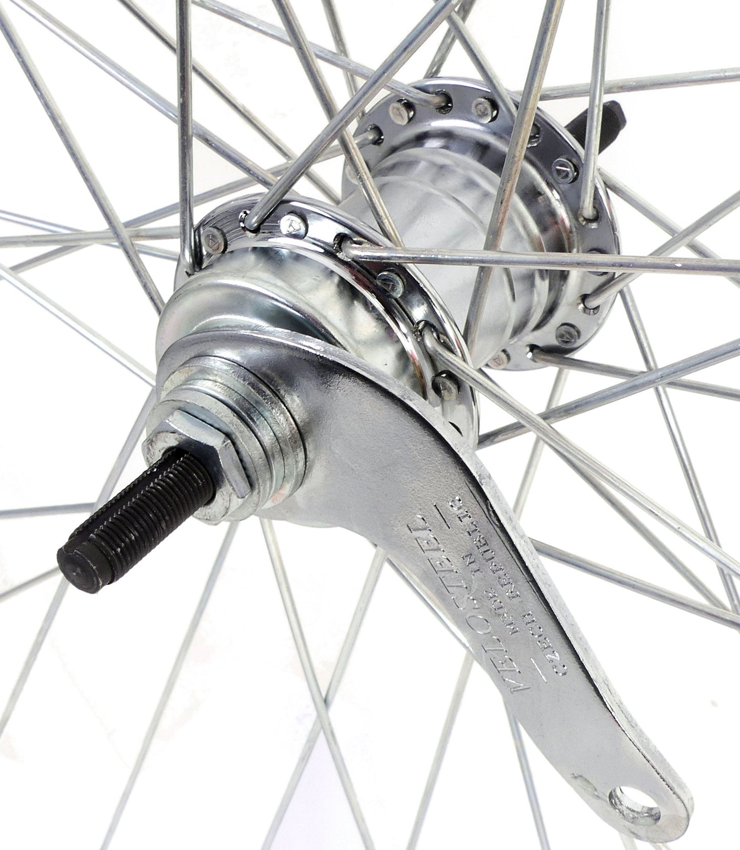 Ruota posteriore 28 x 1 4 zac 19 con mozzo freno favorito argento