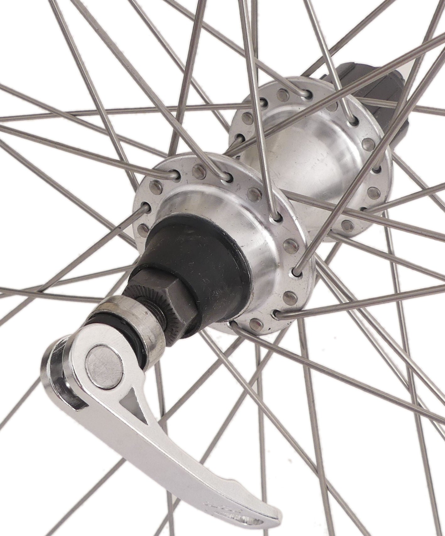 Ruota posteriore Rodi 28 pollici 622x19 Skorpion 36 fori FM32 8 9 Speed Hub + Qr Silver