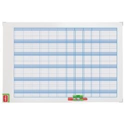 Agenda annuale senza data nobo performance 60x90 cm bianco blu