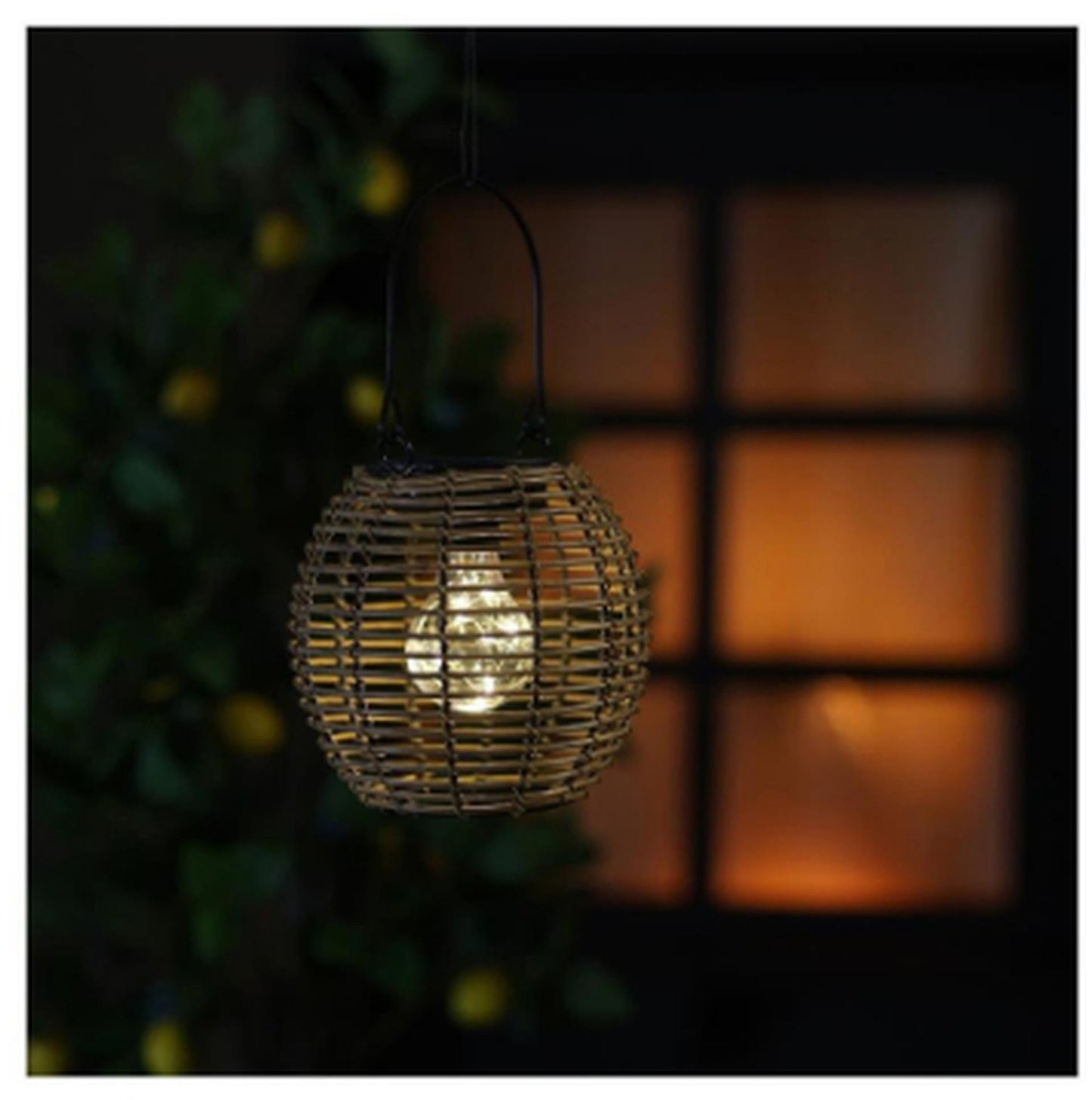Countryfield hanglamp solar led eliya naturel h15cm