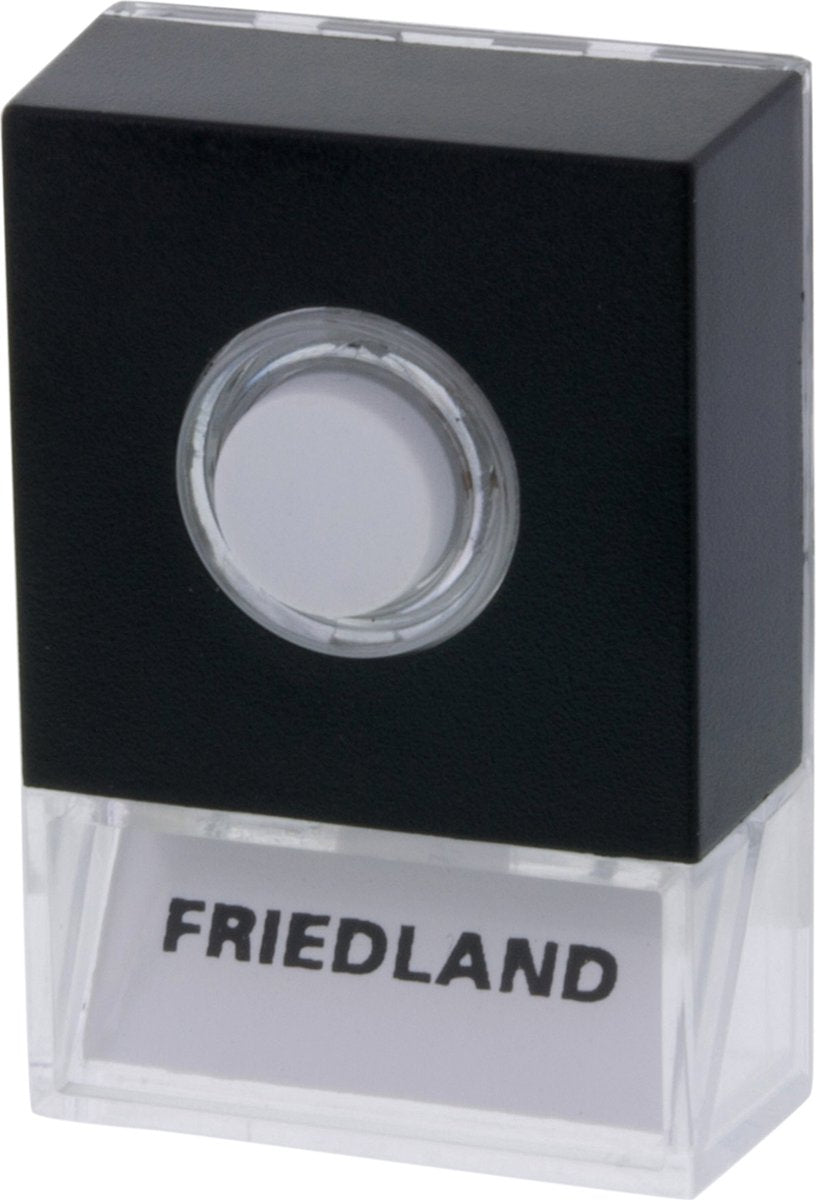 Honeywell friedland, pulsante campanello, pushlite nero