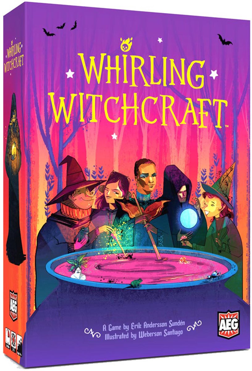 Alderac entertainment group whirling witchcraft - gioco da tavolo per 2-5 giocatori - strategia magica