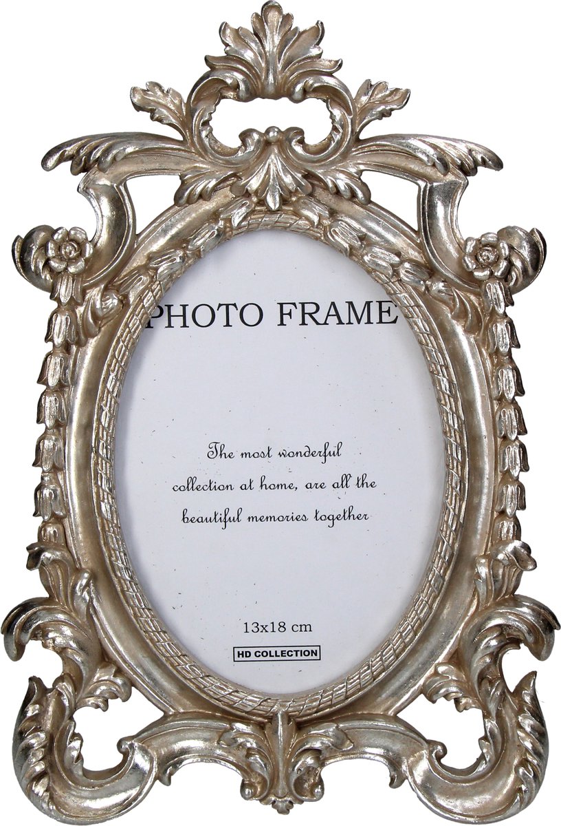 Cornice portafoto collezione HD barocco argento 13x18cm