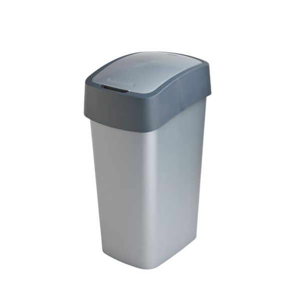 Pattumiera Curver 50 litri piatta antracite