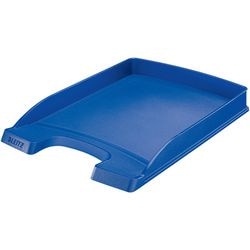 Vassoio per lettere plus 5237 leitz a4 25,5x3,7x36 cm blu