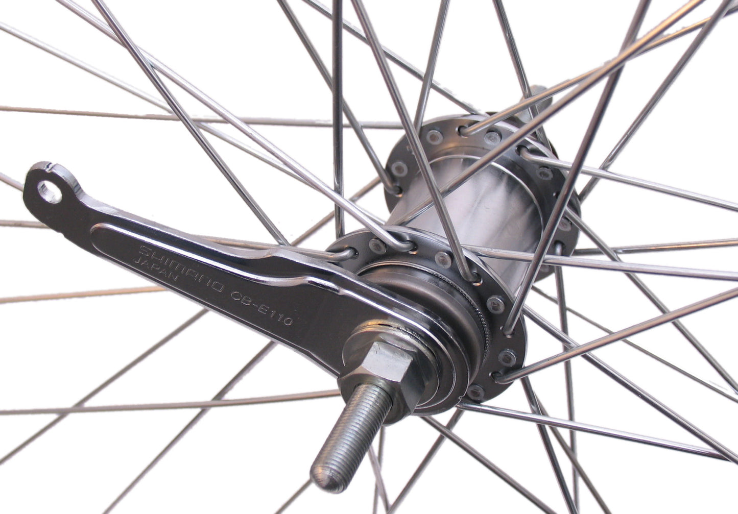 Rueda trasera Shimano 28 x 1 4 Remubo de aluminio negro